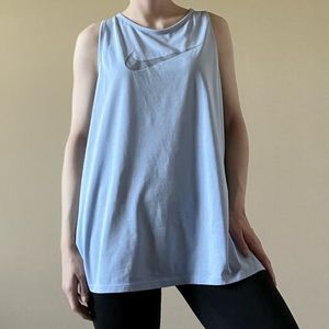 Nike blue exclusive design Dri-Fit tank top